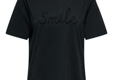 Only Jolly Leane Life Γυναικείο Boxy Print T-Shirt 15356166 Μαύρο - Only - 