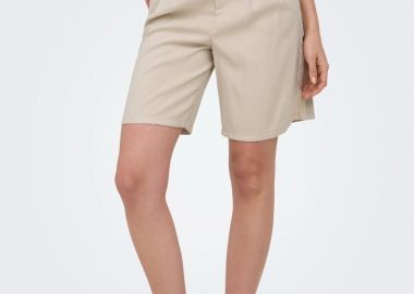 Only Laris Life Γυναικείο Bermuda Shorts 15364121 Μπέζ - Only - 