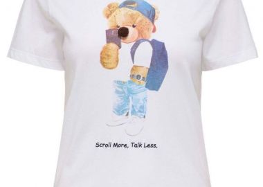 Only Teddy Γυναικείο Κοντομάνικο T-shirt 15369992 Λευκό - Only - 