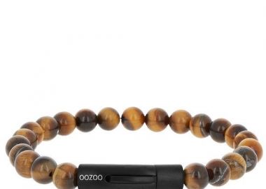 OOZOO Βραχιόλι από Ανοξείδωτο ατσάλι Brown (Μήκος 19.5cm) SB-1066-195 - Oozoo Jewellery - 