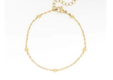OOZOO Βραχιόλι από Ανοξείδωτο ατσάλι Gold SB-1001 - Oozoo Jewellery - 