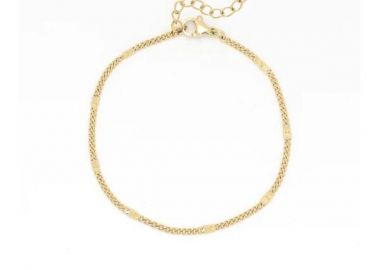 OOZOO Βραχιόλι από Ανοξείδωτο ατσάλι Gold SB-1004 - Oozoo Jewellery - 