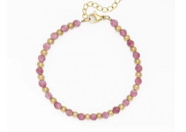 OOZOO Βραχιόλι από Ανοξείδωτο ατσάλι Gold SB-1025 - Oozoo Jewellery - 