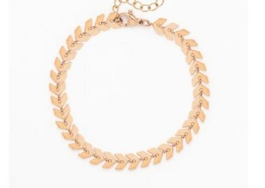 OOZOO Βραχιόλι από Ανοξείδωτο ατσάλι Rose Gold SB-1008 - Oozoo Jewellery - 