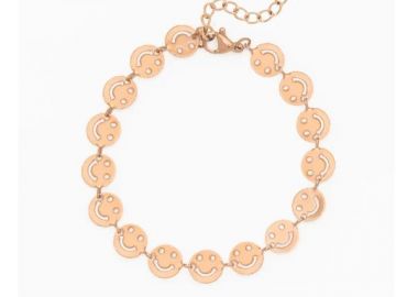 OOZOO Βραχιόλι από Ανοξείδωτο ατσάλι Rose Gold SB-1011 - Oozoo Jewellery - 