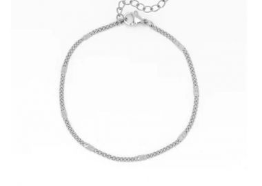 OOZOO Βραχιόλι από Ανοξείδωτο ατσάλι Silver SB-1003 - Oozoo Jewellery - 