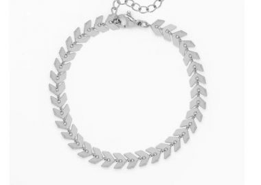 OOZOO Βραχιόλι από Ανοξείδωτο ατσάλι Silver SB-1006 - Oozoo Jewellery - 