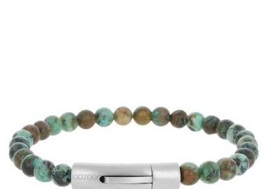 OOZOO Βραχιόλι από Ανοξείδωτο ατσάλι Turquoise (Μήκος 19.5cm) SB-1060-195 - Oozoo Jewellery - 
