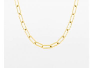 OOZOO Κολιέ από Ανοξείδωτο ατσάλι Gold SN-2016 - Oozoo Jewellery - 