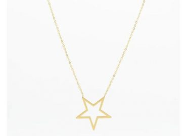 OOZOO Κολιέ από Ανοξείδωτο ατσάλι Gold SN-2022 - Oozoo Jewellery - 