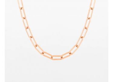 OOZOO Κολιέ από Ανοξείδωτο ατσάλι Rose Gold SN-2017 - Oozoo Jewellery - 