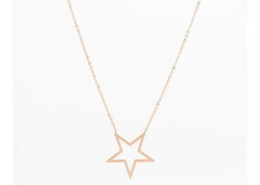 OOZOO Κολιέ από Ανοξείδωτο ατσάλι Rose Gold SN-2023 - Oozoo Jewellery - 