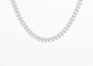 OOZOO Κολιέ από Ανοξείδωτο ατσάλι Silver SN-2006 - Oozoo Jewellery - 