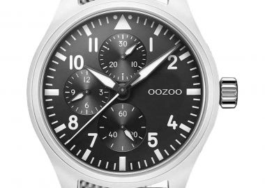OOZOO Timepieces - C10958, Silver case with Stainless Steel Bracelet - Oozoo - 