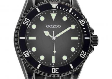 OOZOO Timepieces - C11014, Black case with Stainless Steel Bracelet - Oozoo - 