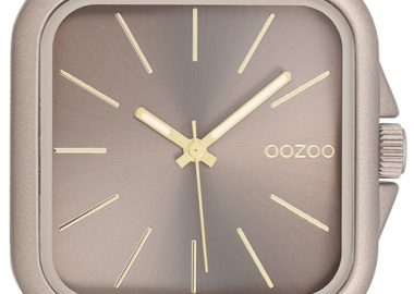 OOZOO Timepieces - C11608, Brown-Grey case with Stainless Steel Bracelet - Oozoo - 