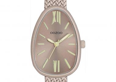 OOZOO Timepieces - C11644, Brown-Gray case with Metal Bracelet - Oozoo - 
