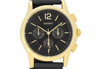 OOZOO Timepieces - C9109 , Gold case with Metal Bracelet - Oozoo - 