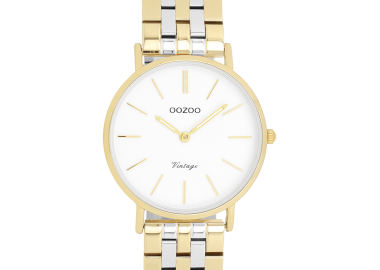 OOZOO Vintage - C20407, Gold case with Stainless Steel Bracelet - Oozoo - 