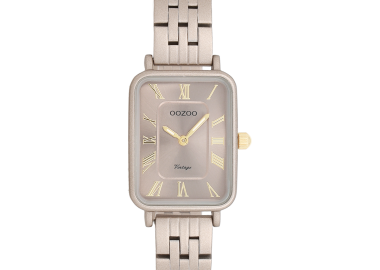 OOZOO Vintage - C20412, Grey-Brown case with Stainless Steel Bracelet - Oozoo - 