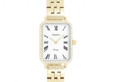 OOZOO Vintage - C20414, Gold case with Stainless Steel Bracelet - Oozoo - 