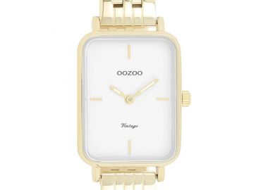 OOZOO Vintage - C20418, Gold case with Stainless Steel Bracelet - Oozoo - 