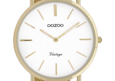 OOZOO Vintage - C9909, Gold case with Metal Bracelet - Oozoo - 