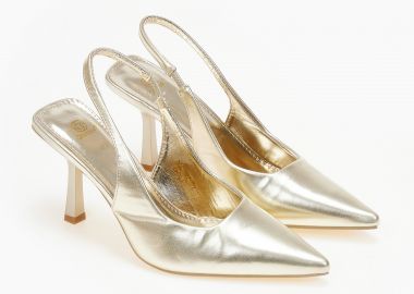 Open heel ψηλές γόβες - Χρυσό - Issue - 