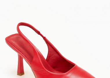 Open heel ψηλές γόβες - Κόκκινο - Issue - 