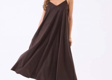 OPIA γυναικείο τιραντε φορεμα σε Α γραμμη - SOU - 