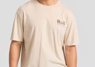 Organic cotton relaxed t-shirt με abstract τύπωμα - FUNKY BUDDHA - 