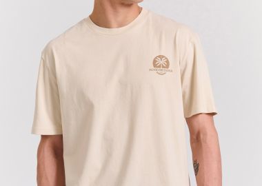 Organic cotton relaxed t-shirt με text artwork τύπωμα - FUNKY BUDDHA - 