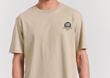 Organic cotton relaxed t-shirt με text artwork τύπωμα - FUNKY BUDDHA - 