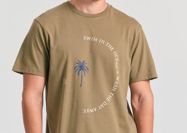 Organic cotton t-shirt με text artwork τύπωμα - FUNKY BUDDHA - 