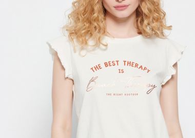 Organic cotton t-shirt με τύπωμα - FUNKY BUDDHA - 