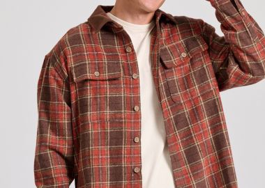 Overshirt flannel καρό πουκάμισο - FUNKY BUDDHA - 