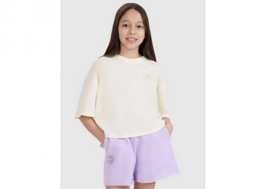 Oversized crop top tshirt with print for girls 4F 4FJWSS25TTSHF186811S - 4f - 