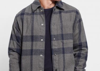 Oversized fit καρό overshirt πουκάμισο - FUNKY BUDDHA - 