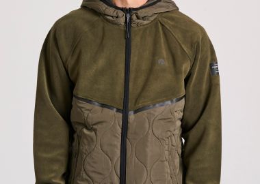 Oversized fleece ζακέτα φούτερ με κουκούλα - FUNKY BUDDHA - 