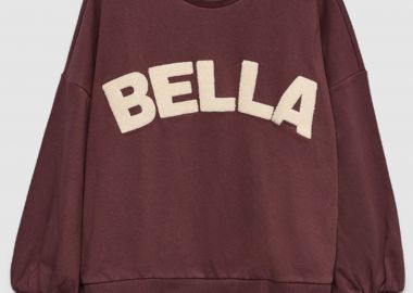 Oversized φούτερ με ανάγλυφο λογότυπο -  - 