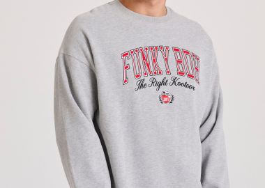 Oversized φούτερ με Funky Buddha κέντημα - FUNKY BUDDHA - 