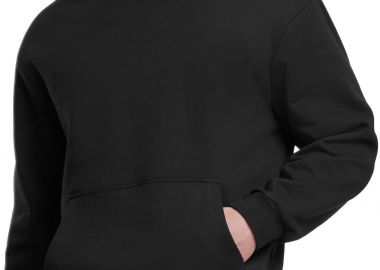 Oversized Light Brushed Fleece Hoody Urban Classics TB7558-00007 black - Urban Classics - 