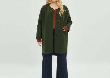 Oversized παλτό με κουμπιά - MAT FASHION - 