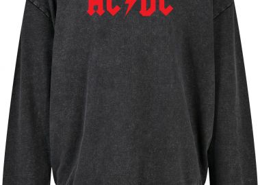 Oversized Premium Hoodie ACDC Logo Art Rock Avenue Black - Rock Avenue - 