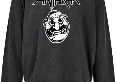 Oversized Premium Hoodie Anthrax Not Man Rock Avenue Black - Rock Avenue - 