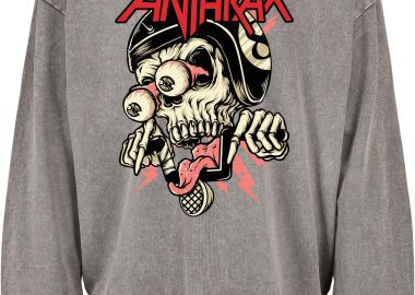 Oversized Premium Hoodie Anthrax Rock Avenue Asphalt - Rock Avenue - 