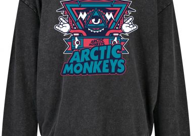 Oversized Premium Hoodie Arctic Monkeys Art1 Rock Avenue Black - Rock Avenue - 