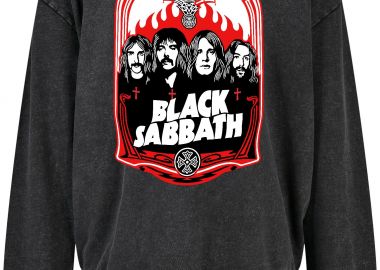 Oversized Premium Hoodie Black Sabbath Art Design1 Rock Avenue Black - Rock Avenue - 