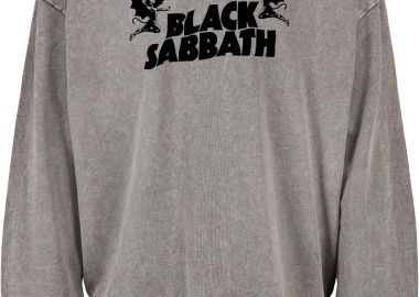 Oversized Premium Hoodie Black Sabbath Band Logo Art Rock Avenue Asphalt - Rock Avenue - 