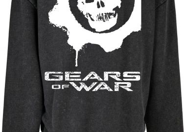 Oversized Premium Hoodie Gears Of War Pop Culture Black - Pop Culture - 